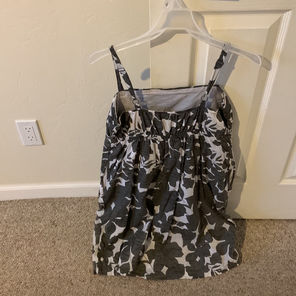 Old Navy cotton lined soft gray summer dress - Picture 2 of 5